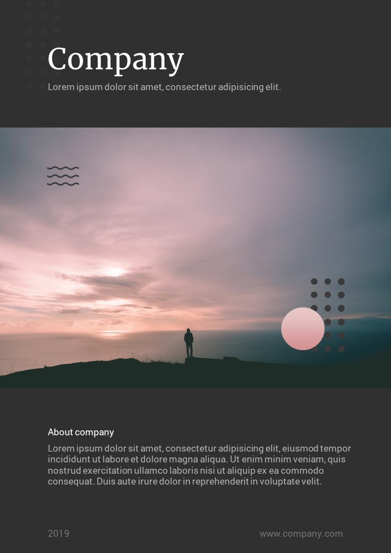 Modern Vertical PowerPoint Template, Presentation Templates